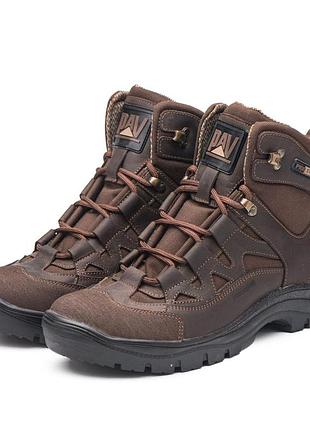 Справжні чоловічі тактичні черевики, берці, вологостійкі, водонепронекні , коричневі тб-501-коричневі-з