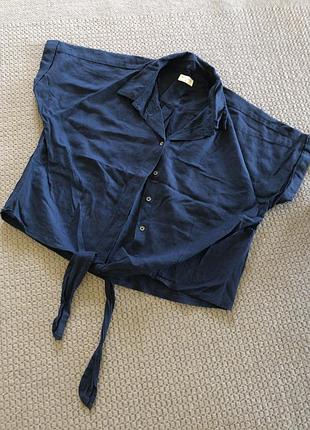 Блуза сорочка рубашка з льоном лляна льняная льном лён льна льону льон5 фото