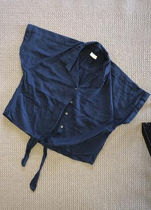 Блуза сорочка рубашка з льоном лляна льняная льном лён льна льону льон6 фото