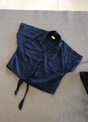 Блуза сорочка рубашка з льоном лляна льняная льном лён льна льону льон