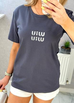 Футболка жіноча  графіт 46-48