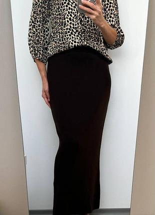 Блуза рубашка mango с животным леопардовым принтом