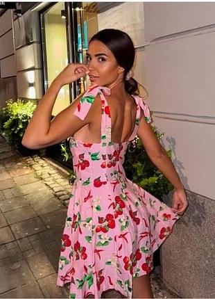 Сукня zara натуральна тканина сарафан