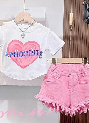 💎улюблені костюми для дівчаток 💎футболка та шорти