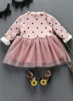 Тепле плаття на дівчинку