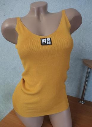 Майка в рубчик wang