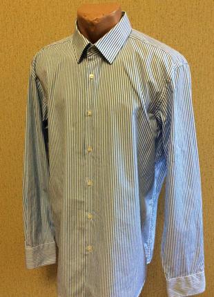 Мужская рубашка hugo boss оригинал р 44-17 1/2 (l-xl)