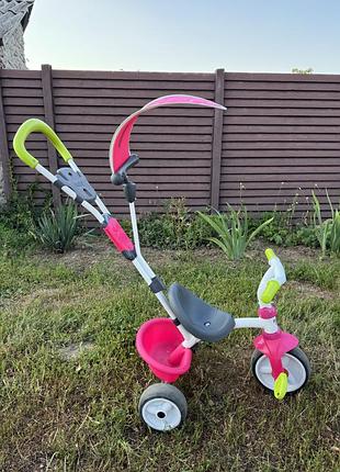 Дитячий трьохколісний велосипед з батьківською ручкою