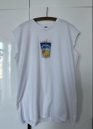 Майка великий розмір класний принт