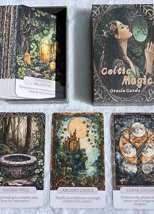Celtic magic oracle колода гадальных карт оракул кельтской магии 12х7 в подарочной коробке