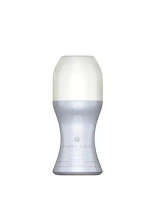 Жіночий парфумований дезодорант-антиперспірант із кульковим аплікатором perceive avon 50 мл, ейвон персів