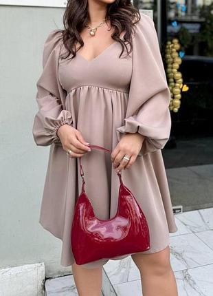 Сукня бежева, розмір 58-60