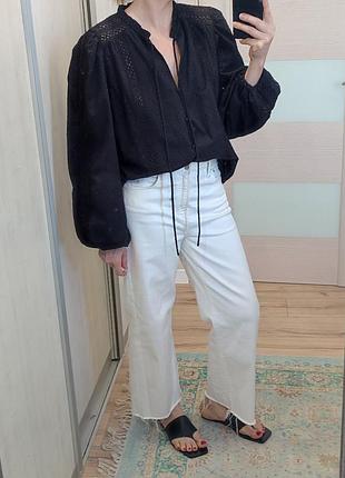 Блуза бавовна з мереживом