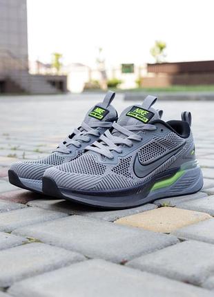 Мужские кроссовки nike zoom • grey green