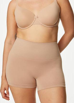 42-46р. бесшовные трусики шорты с утяжкой m&s