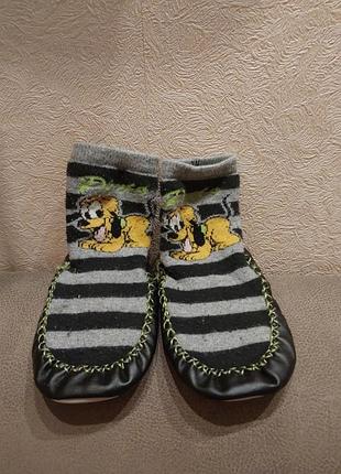 Тапочки носки, махровые чешки 24р