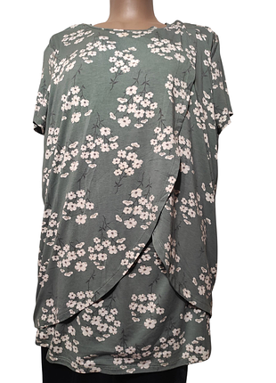 Вискозная блузка# футболка с оригинальным передом.