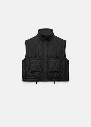 Жилет стьобаний zara