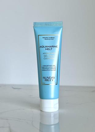 Гель-бальзам для очищення обличчя sunday riley aquamarine melt cleansing gel-balm 30 мл