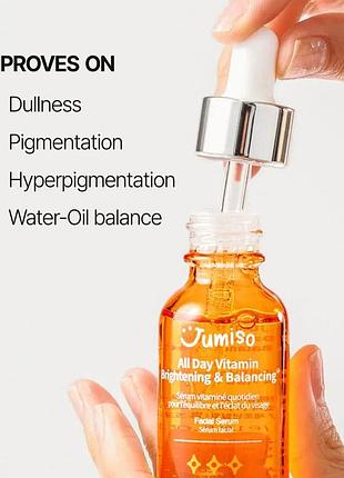 Jumiso all day vitamin brightening & balancing facial serum сироватка з вітаміном с