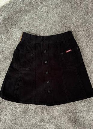 Вельветова спідниця