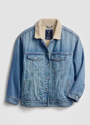 Підліткова джинсова утеплена куртка gap