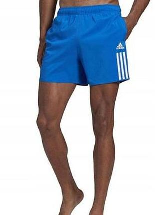 Яскраві сині чоловічи шорти літні adidas climalite трендові стильні брендові оригінал