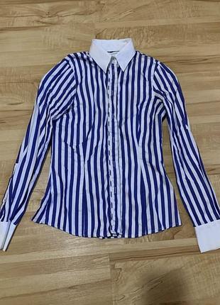 Сорочка 👚 zara в смужку стильна модна класна елегантна