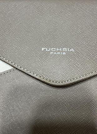 Сумка шкіряна fuchsia 4