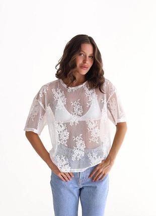 Футболка з мережива