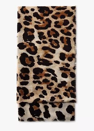 Леопардовый шарф zara