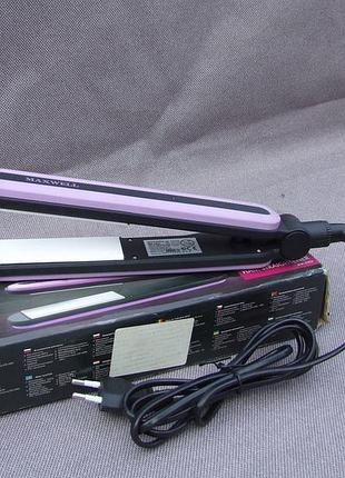 Вирівнювач волосся maxwell mw-2202/бюджетний/hair straightener