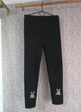 Теплі стрейчеві лосіни на флісовому хутрі 80 р.