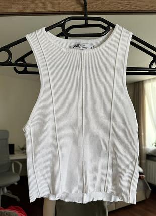 Кроп-топ жіночий, білий, вʼязаний, fb sister, s розмір