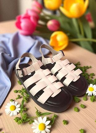 Новинка! елегантні шкіряні босоніжки m&s (marks&spencer) - справжня англійська якість! р.39.5