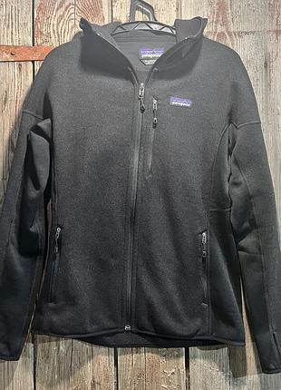 Жіноча флісова толстовка patagonia better sweater hoody на блискавці, розмір m