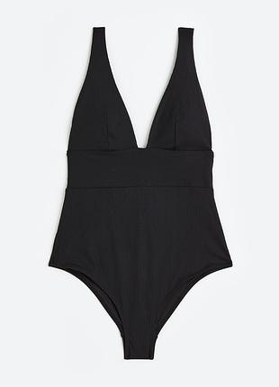 Новый утягивающий shaping купальник в рубчик h&m, большой размер. новая коллекция!