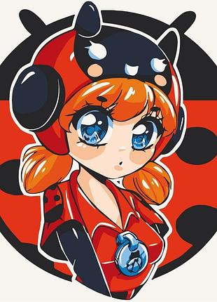 ✨ картина по номерам 🎨 детская тематика, детские 🎨 "ladybug bea" art craft 15546-ac 30х30 см 🎨