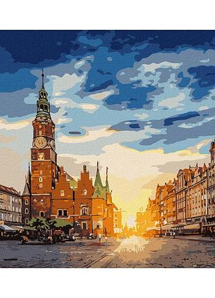 ✨ картина по номерам 🎨 цветы, букеты 🎨 "волшебный вроцлав" идейка kho3608 40х50см 🎨 от stop stress