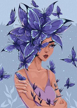 ✨ картина по номерам 🎨 люди на картине 🎨 "мысли-бабочки" идейка kho2585 40х50 см 🎨 от stop stress