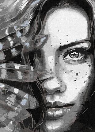 ✨ картина по номерам 🎨 портрет, люди 🎨 "выразительный взгляд" идейка kho4836 40х50 см 🎨 от stop stress