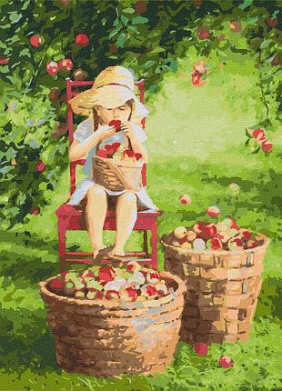 ✨ картина по номерам 🎨 ангелы и дети 🎨 "яблочки" идейка kho4788 40*50см 🎨 от stop stress