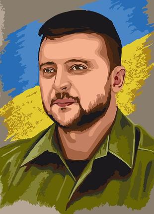✨ картина по номерам 🎨 патриотическая тематика, патриотические 🎨 "человек года" bambi 10403-nn 40х50 см 🎨