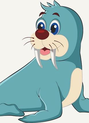 Картина по номерам "моржонок" 15034-ac 30х30 см