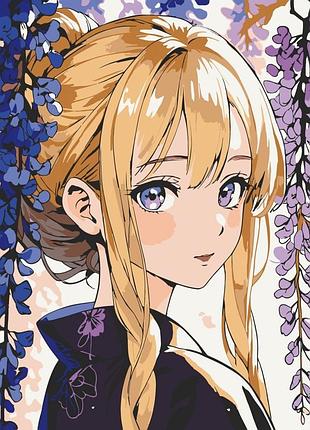 Картина по номерам "светловолосая девушка" 16102-ac 40х50 см