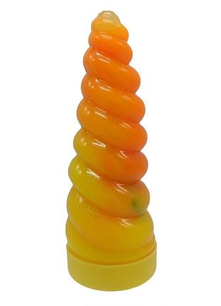 В'язка маса "unicorn slime" uns-02-01u, густий лизун orange-yellow