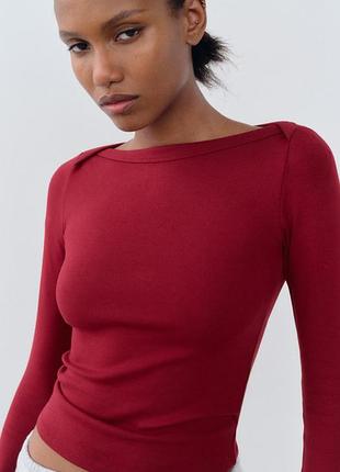 Базовий лонгслів zara