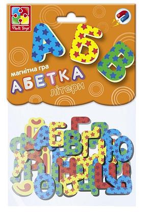 Гра настільна "магнітна абетка" vt5900-02  укр. мовою