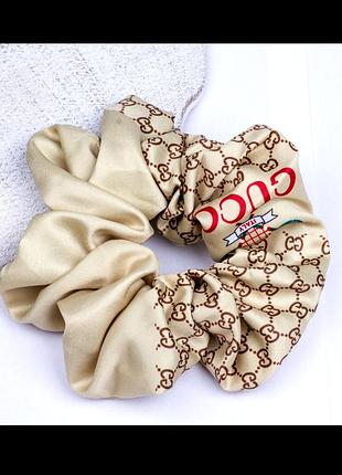 Бежева резинка для волосся