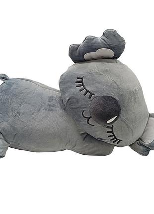 Детская мягкая игрушка "коала" l1129(grey) игрушка с пледом, размер 50 см